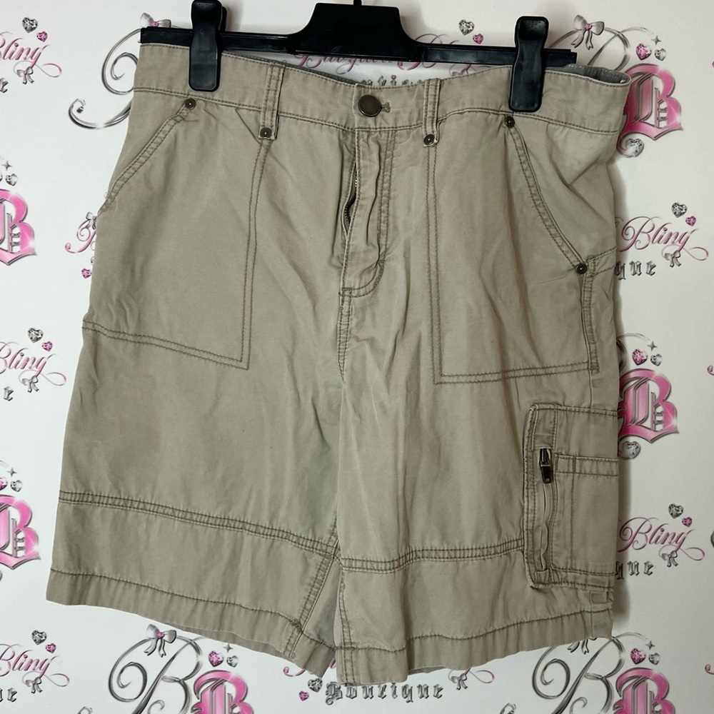 Calvin Klein Jeans Men's Beige Cargo Shorts size 32 tan pockets
